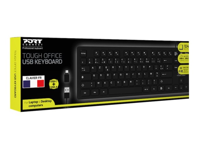 CLAVIER USB DE BUREAU SLIM TOUGH OFFICE1